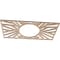Ekena Millwork Hoover Wood Fretwork Pierced Ceiling Medallion, Alder, 18"W x 9"H x 6 5/8"ID x 3/8"T CMWP18X09X0375HOAL - alternate 4
